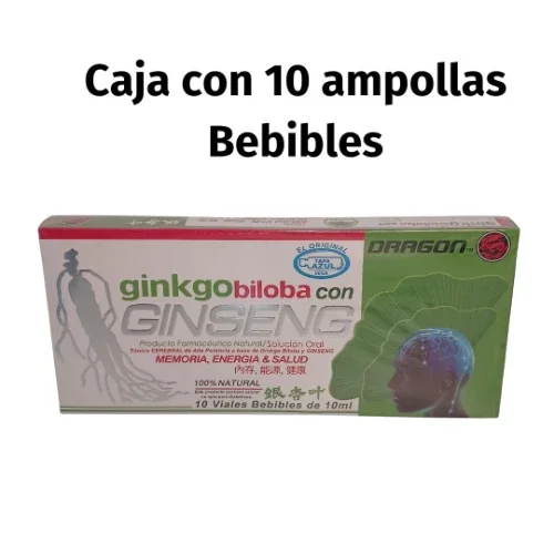 Ginkgo Biloba con Ginseng Ampollas