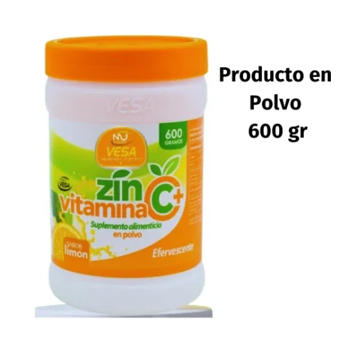 Vitamina C + Zinc en Polvo